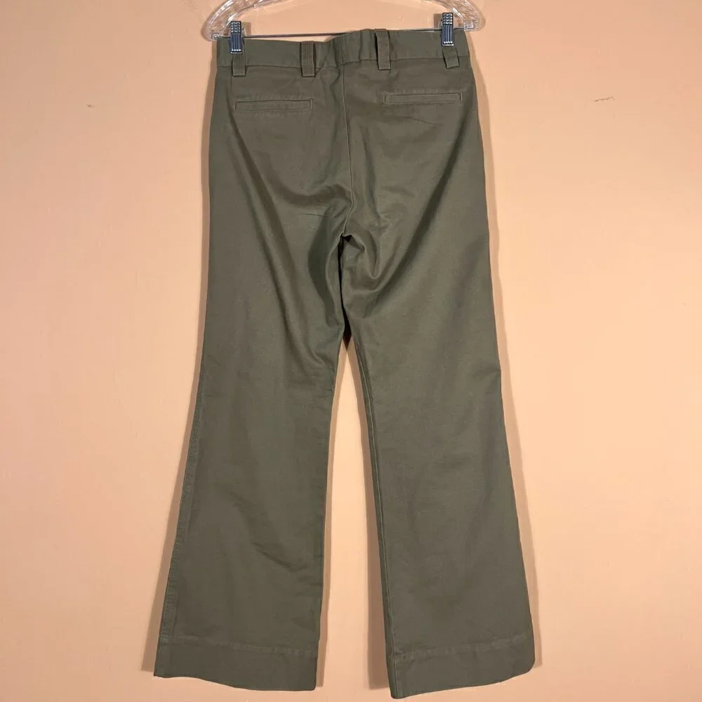 Bitten By Sarah Jessica Parker Olive Green Straight Pants - Picture 3 of 7
